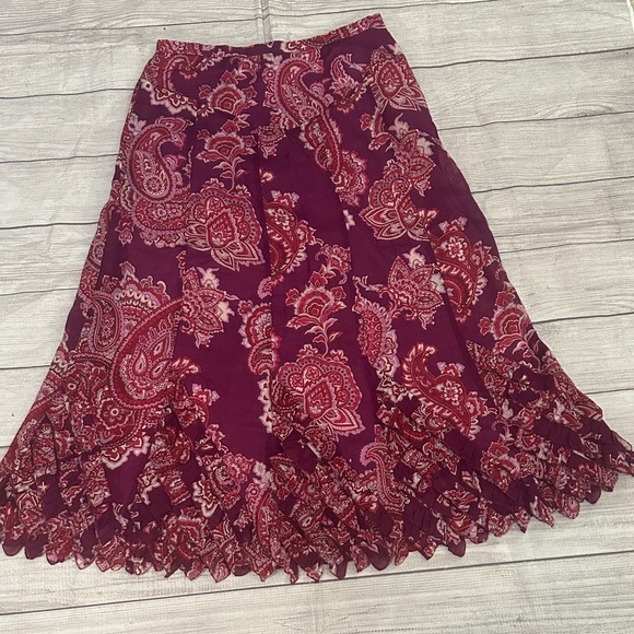 Moschino Cheap and Chic Paisley Print Women's Skirt with side zipper - Picture 1 of 8
